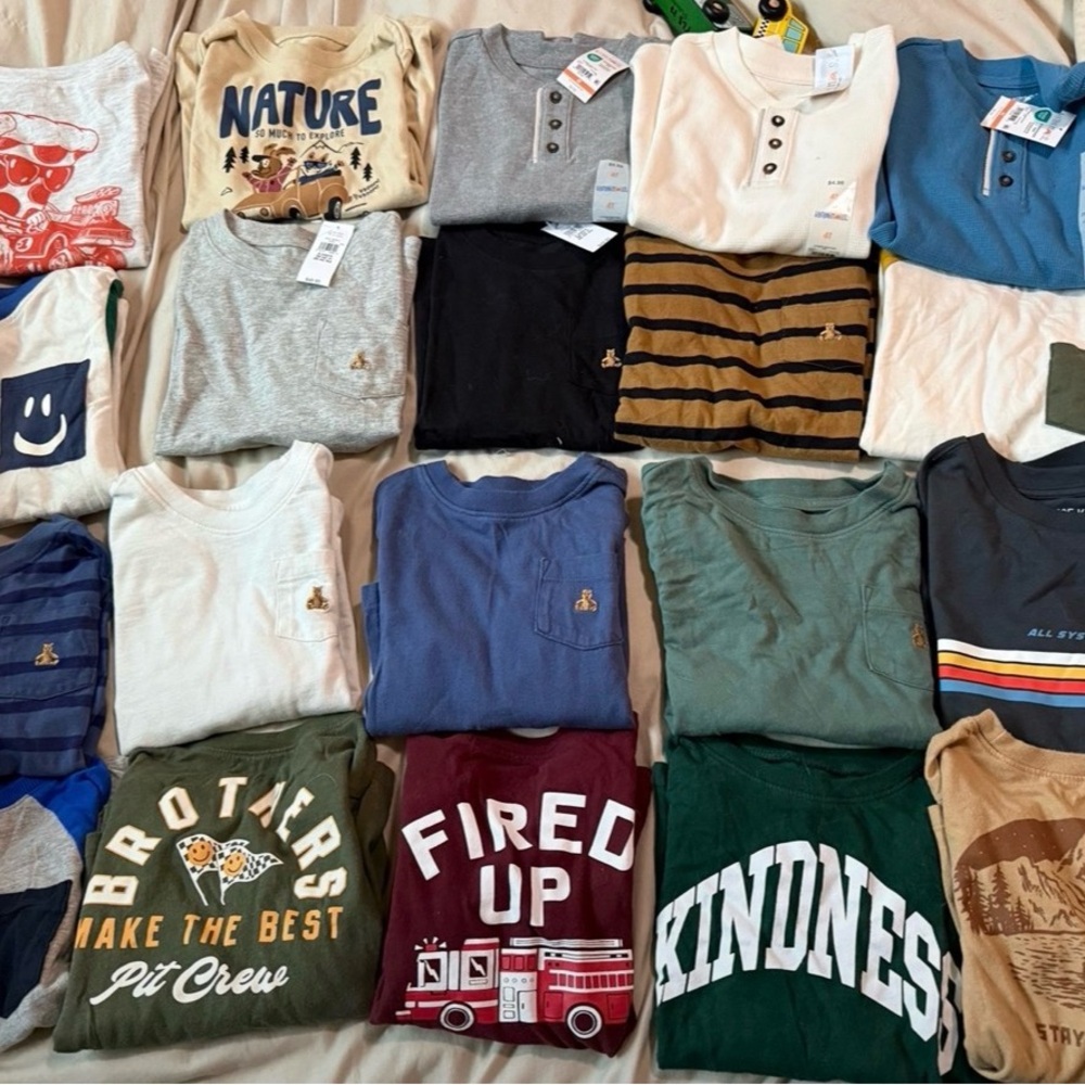 Boys long sleeve shirts size 5T